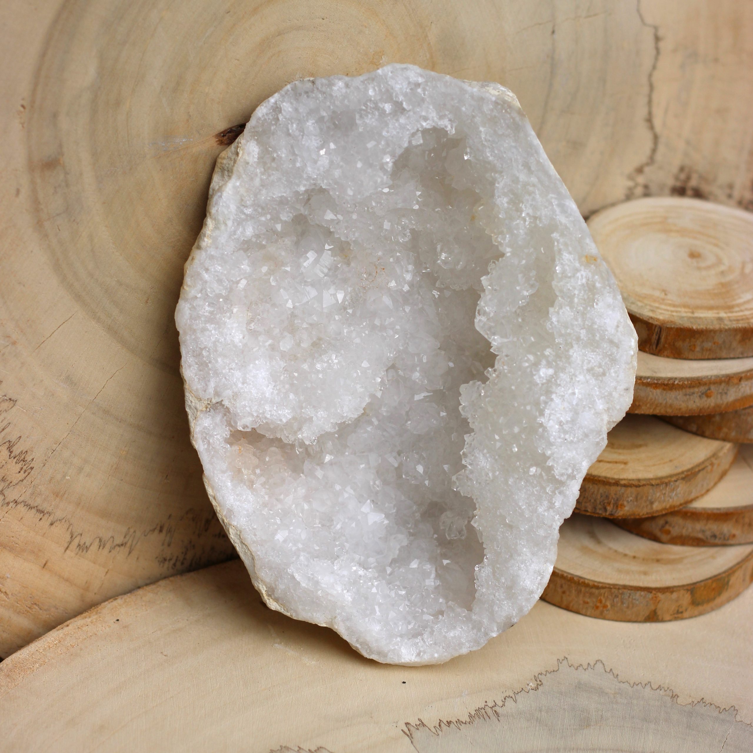 Géode de Quartz Blanc (N°1)